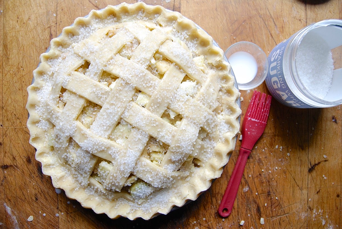 Apple Pie Bakealong via @kingarthurflour