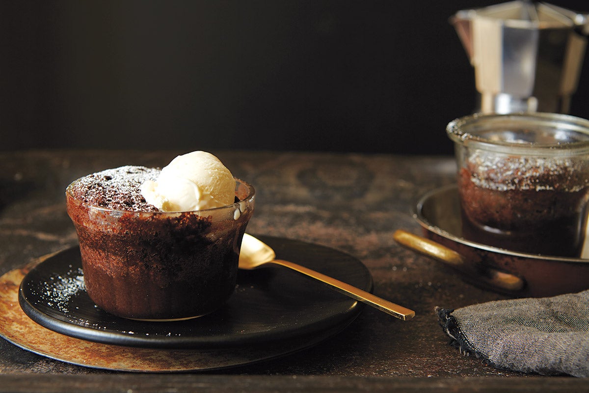 pudding cake via @kingarthurflour