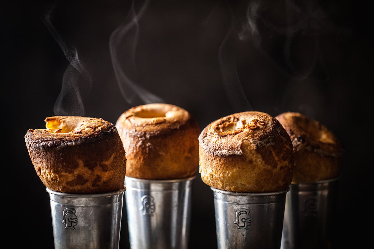 Popovers with cranberry butter via @kingarthurflour