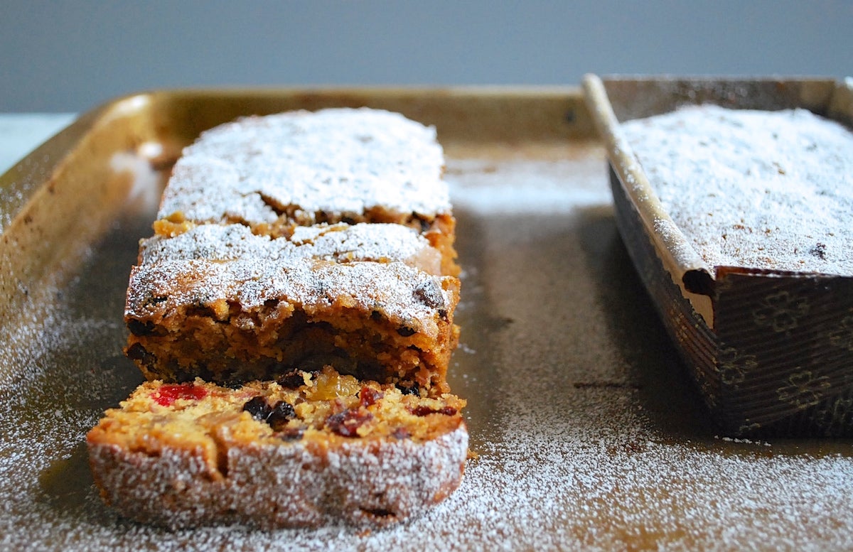 Fruitcake timeline via @kingarthurflour