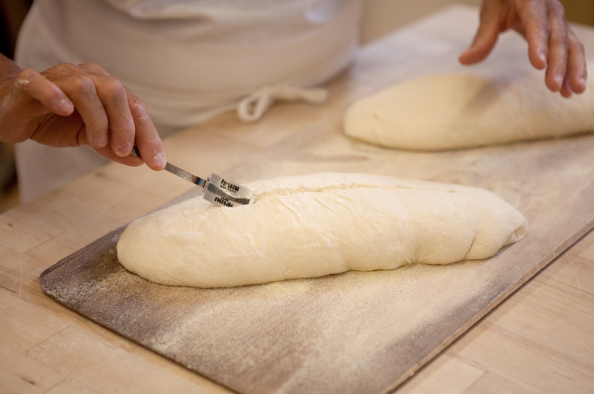 Baking bread with steam