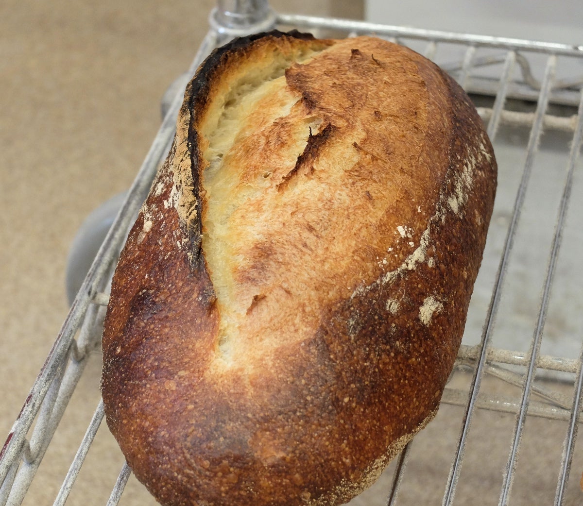 Baking bread with steam