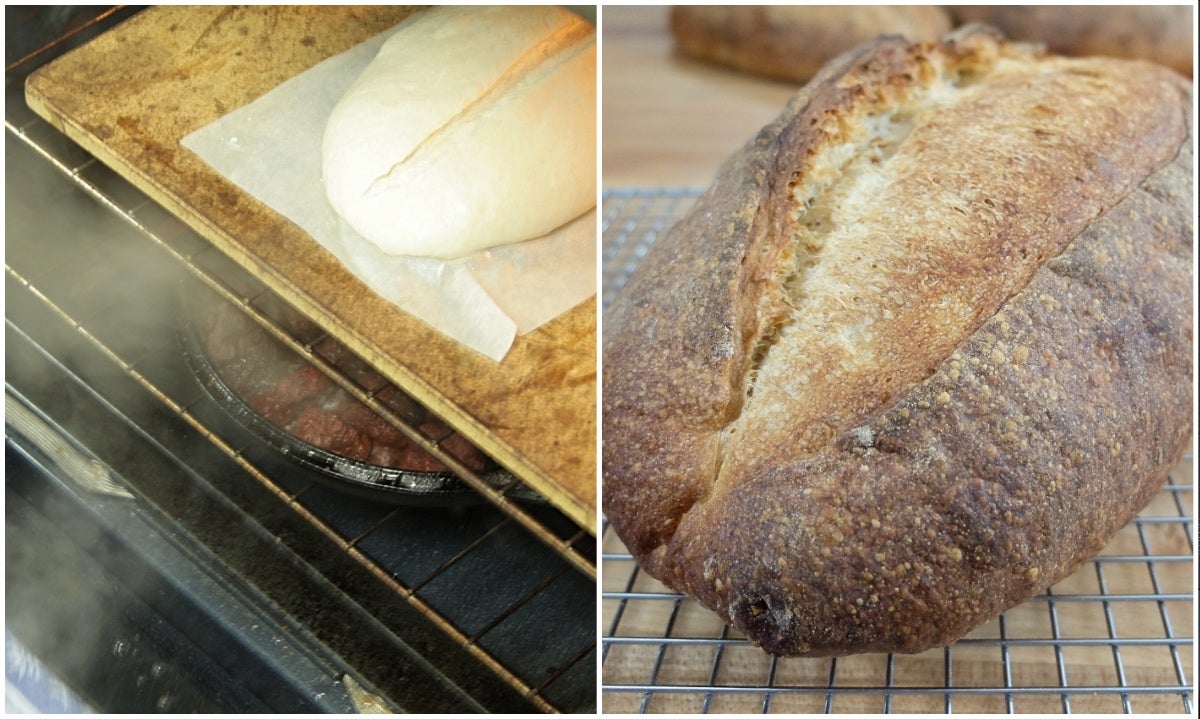 Steam in bread baking via @kingarthurflour