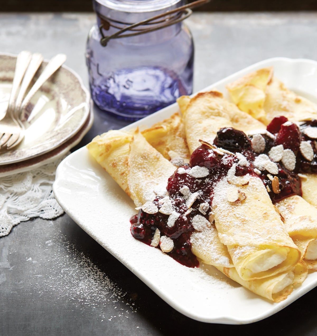 creative crêpe recipes cheese blintzes via@kingarthurflour