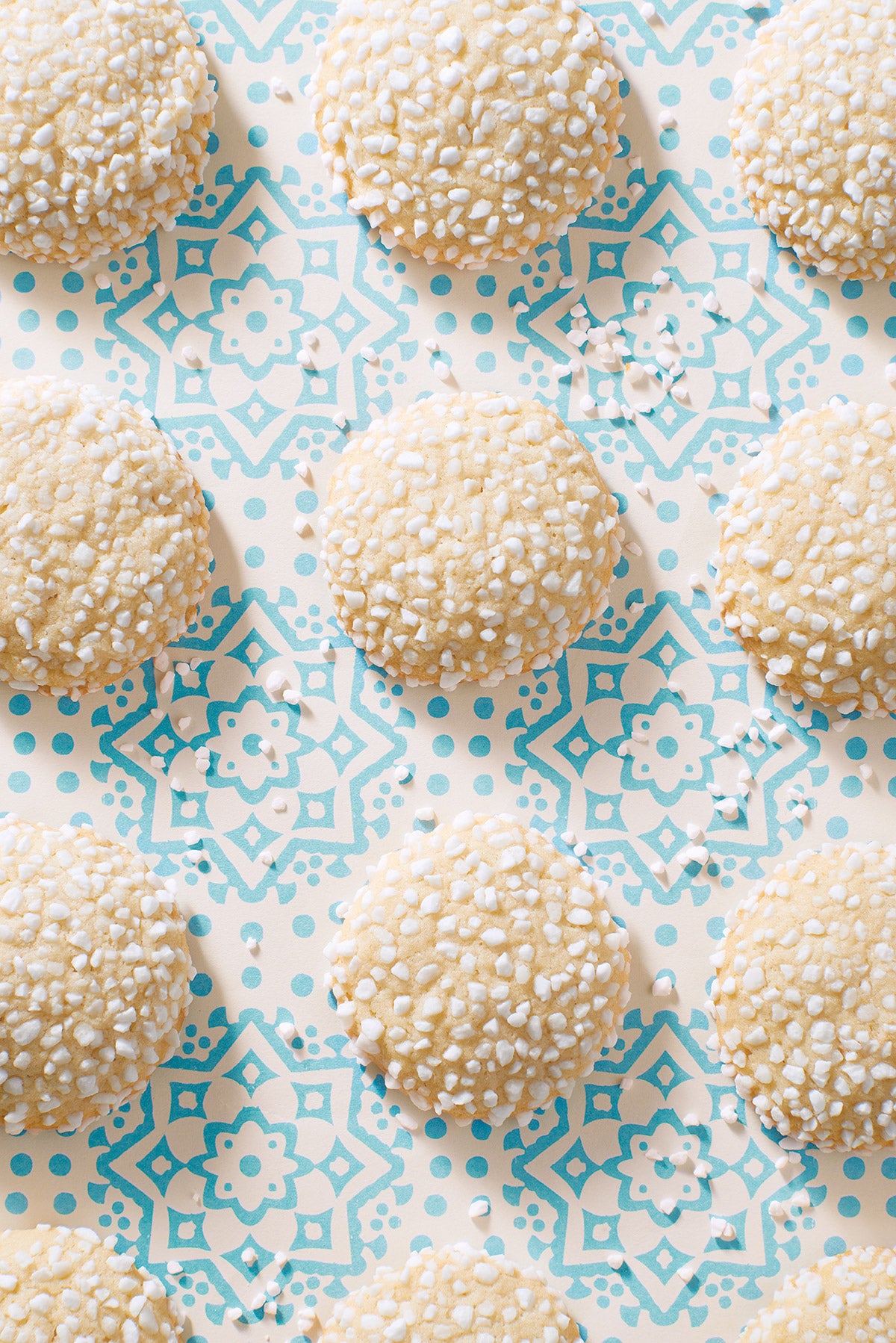 vanilla polka dots via@kingarthurflour