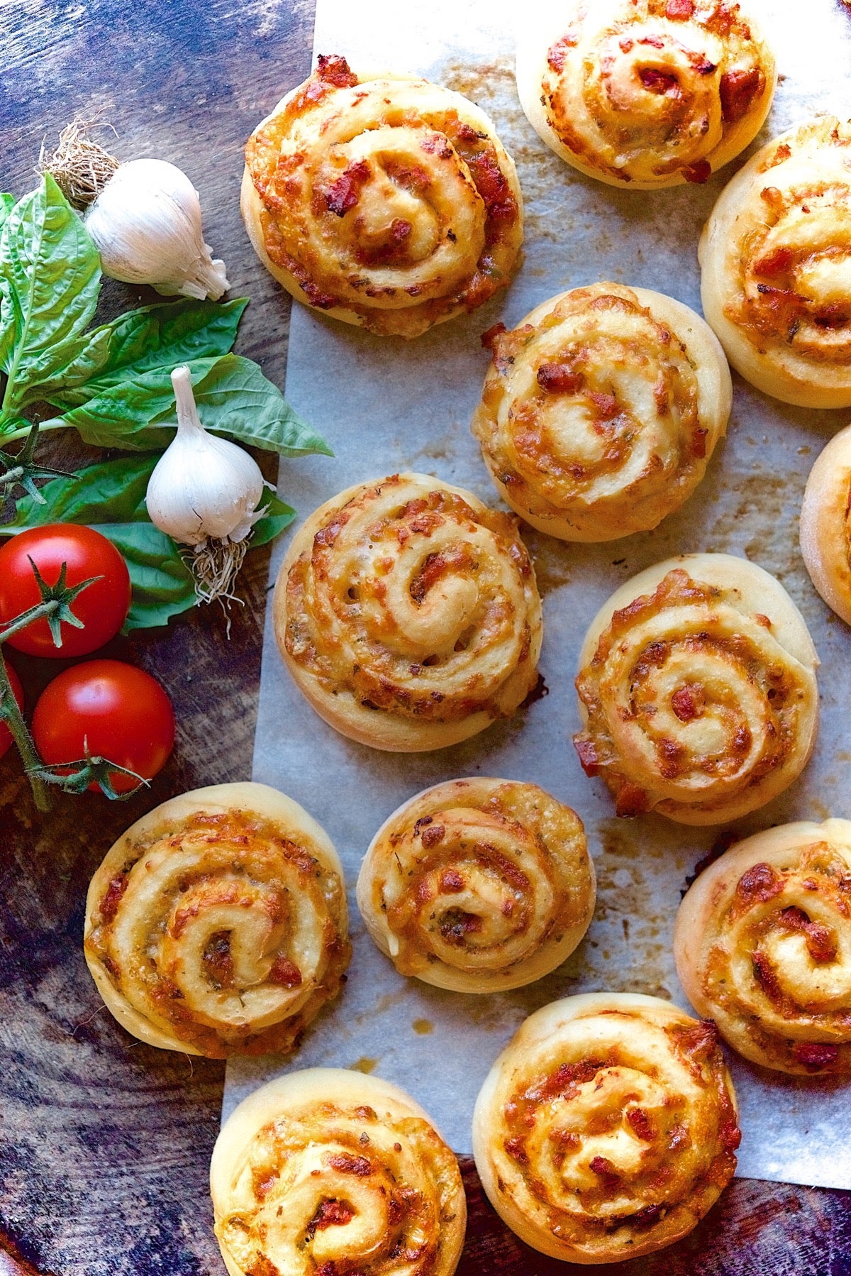 Pizza Party Buns Bakealong via @kingarthurflour