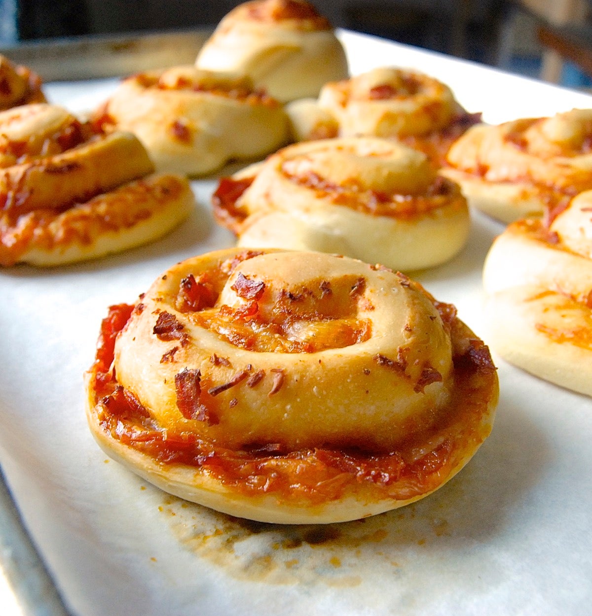 Pizza Party Buns Bakealong via @kingarthurflour