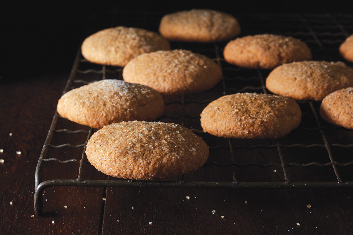 baking with molasses soft cookie via@kingarthurflour