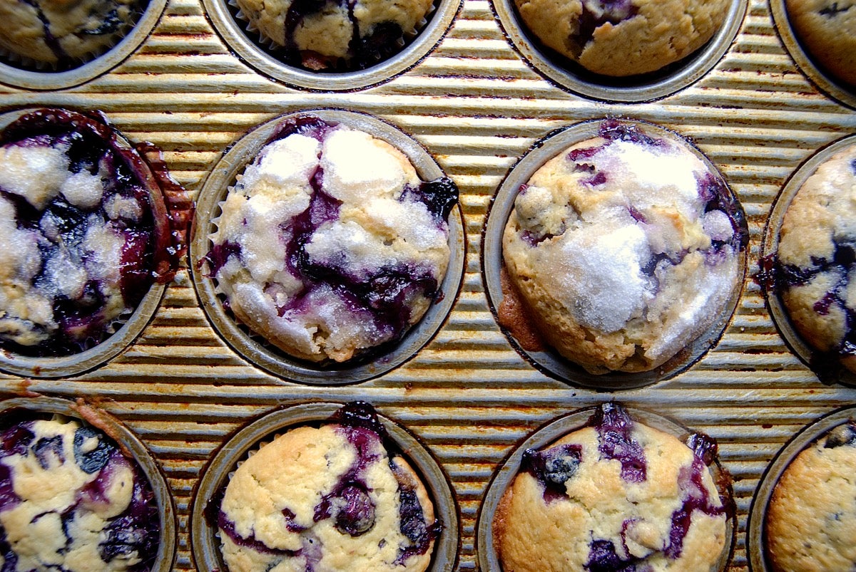 How to Reduce Sugar in Muffins via @kingarthurflour