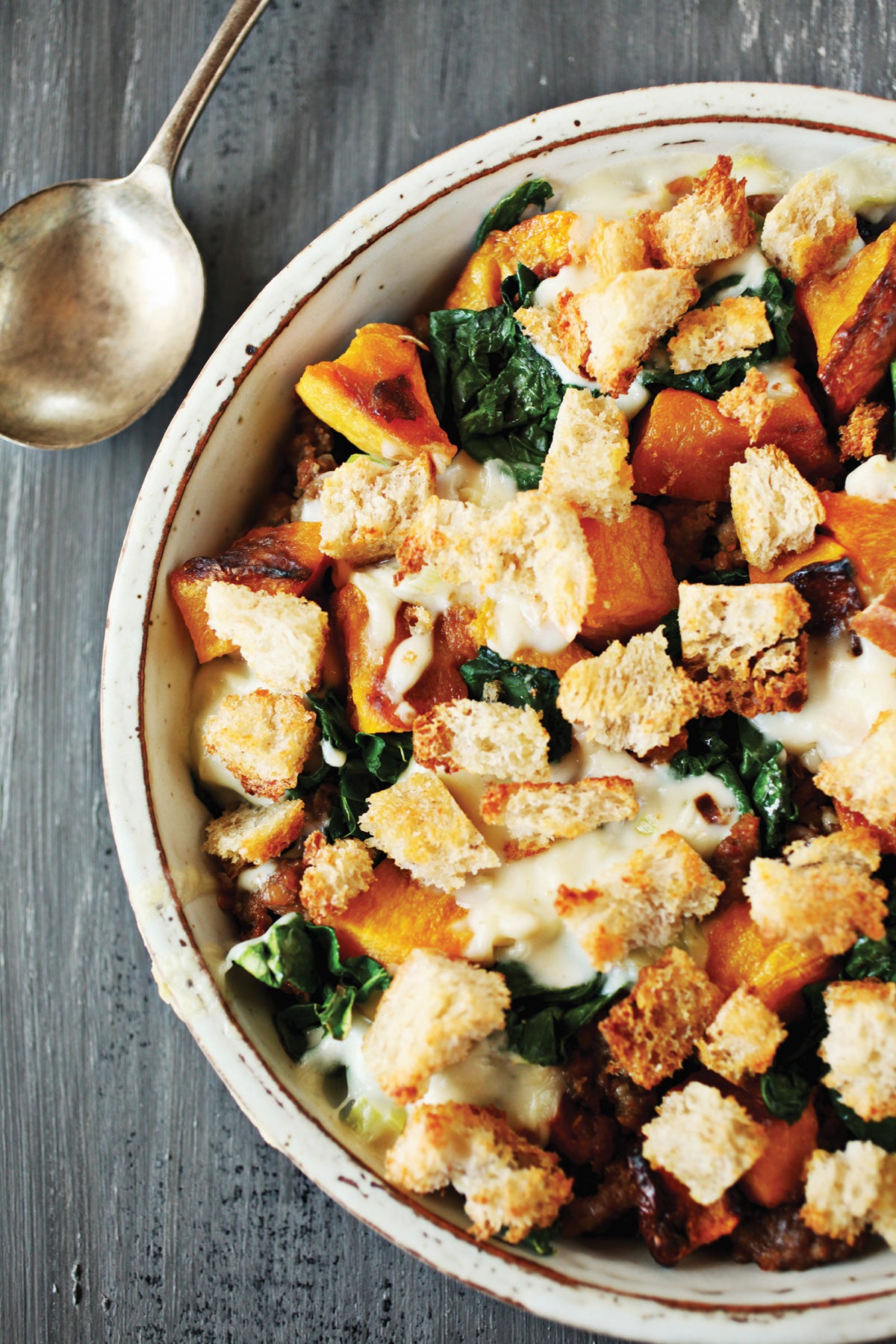 Butternut Squash Gratin via @kingarthurflour