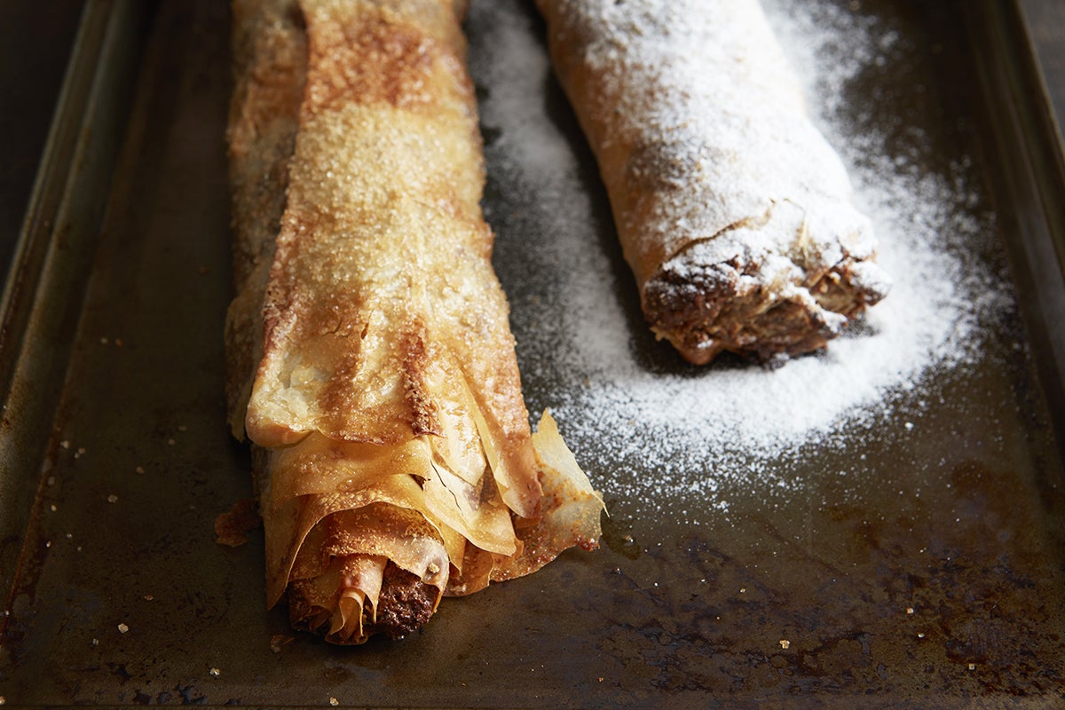 Homemade strudel via @kingarthurflour