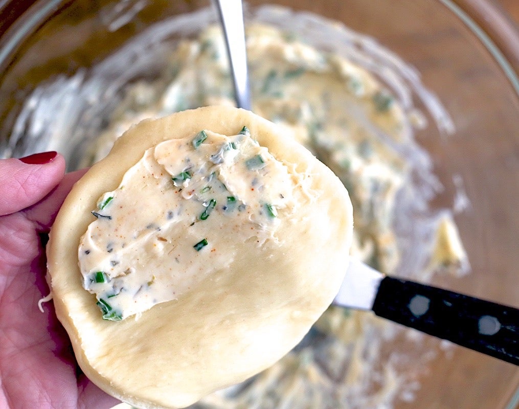 Butterflake Herb Loaf Bakealong via @kingarthurflour