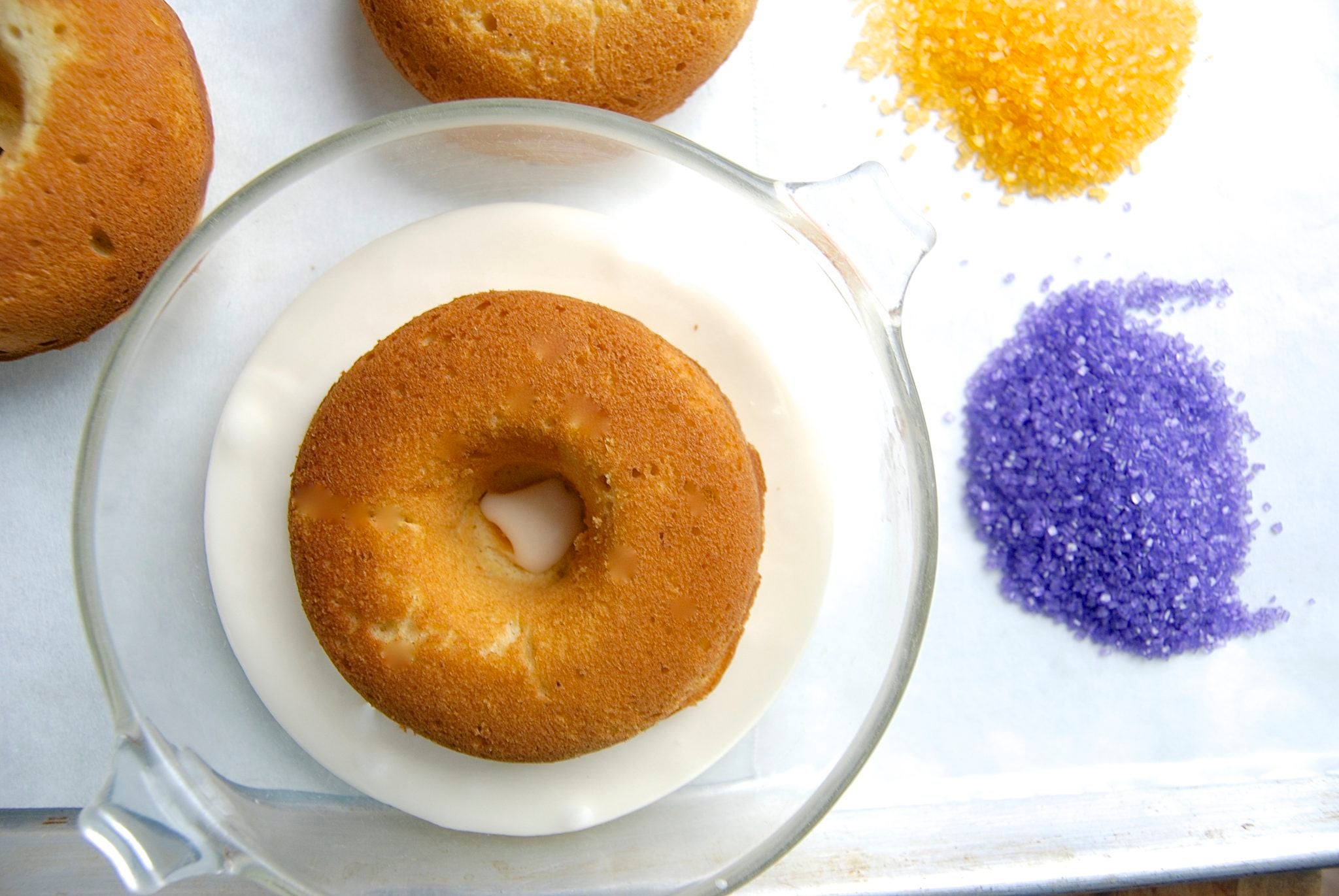 King Cake Doughnuts via @kingarthurflour