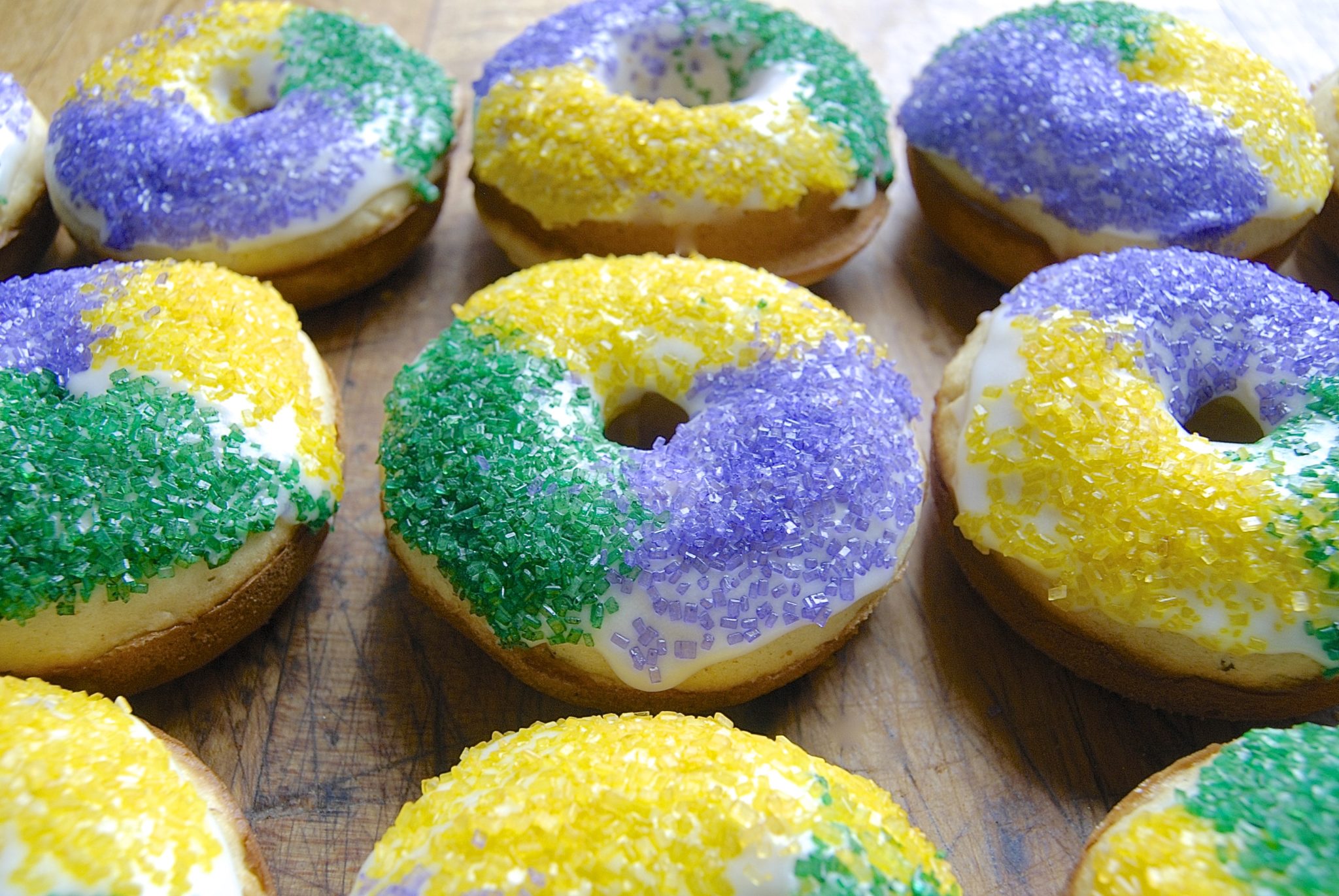King Cake Doughnuts via @kingarthurflour