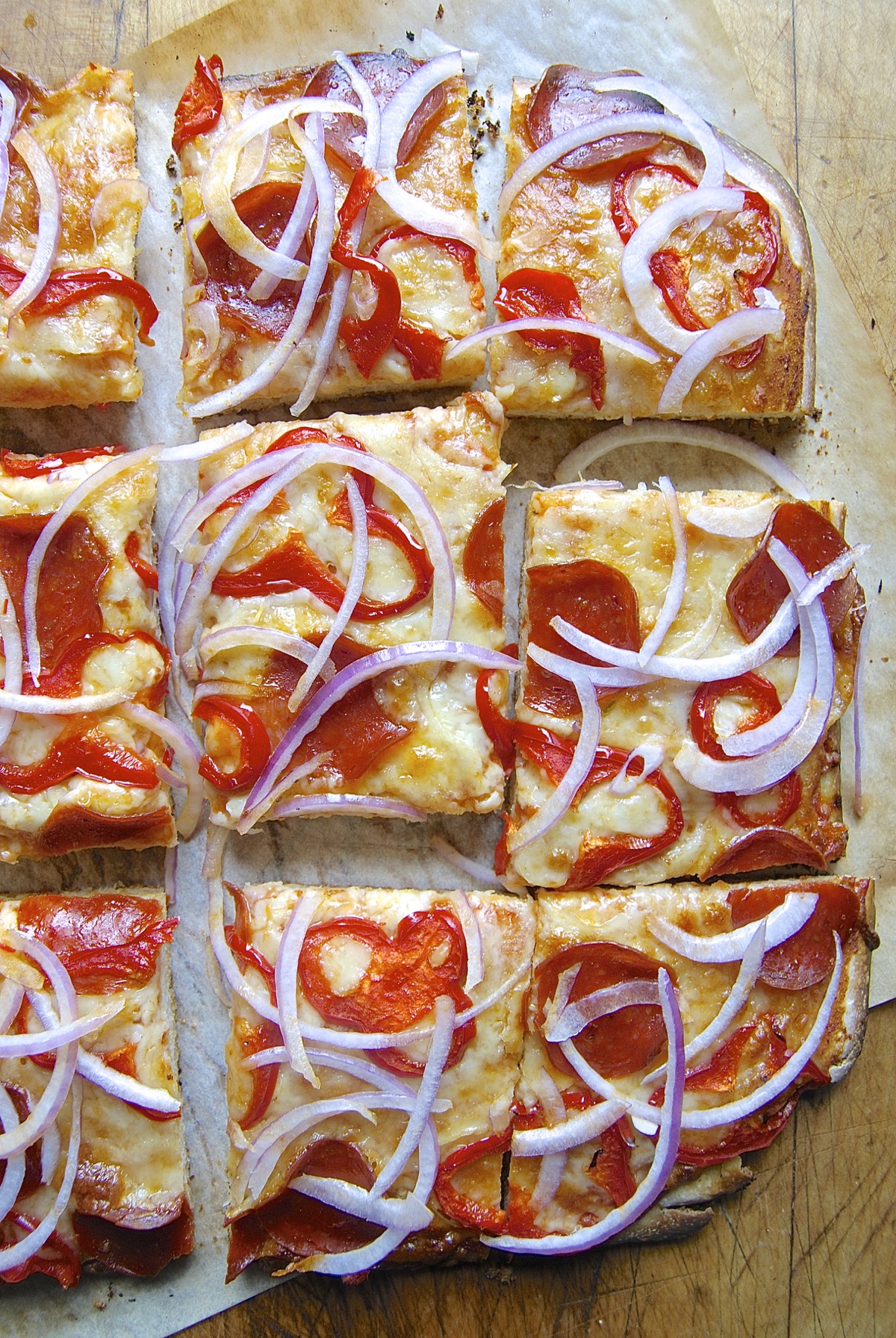 Sourdough Pizza Crust via @kingarthurflour