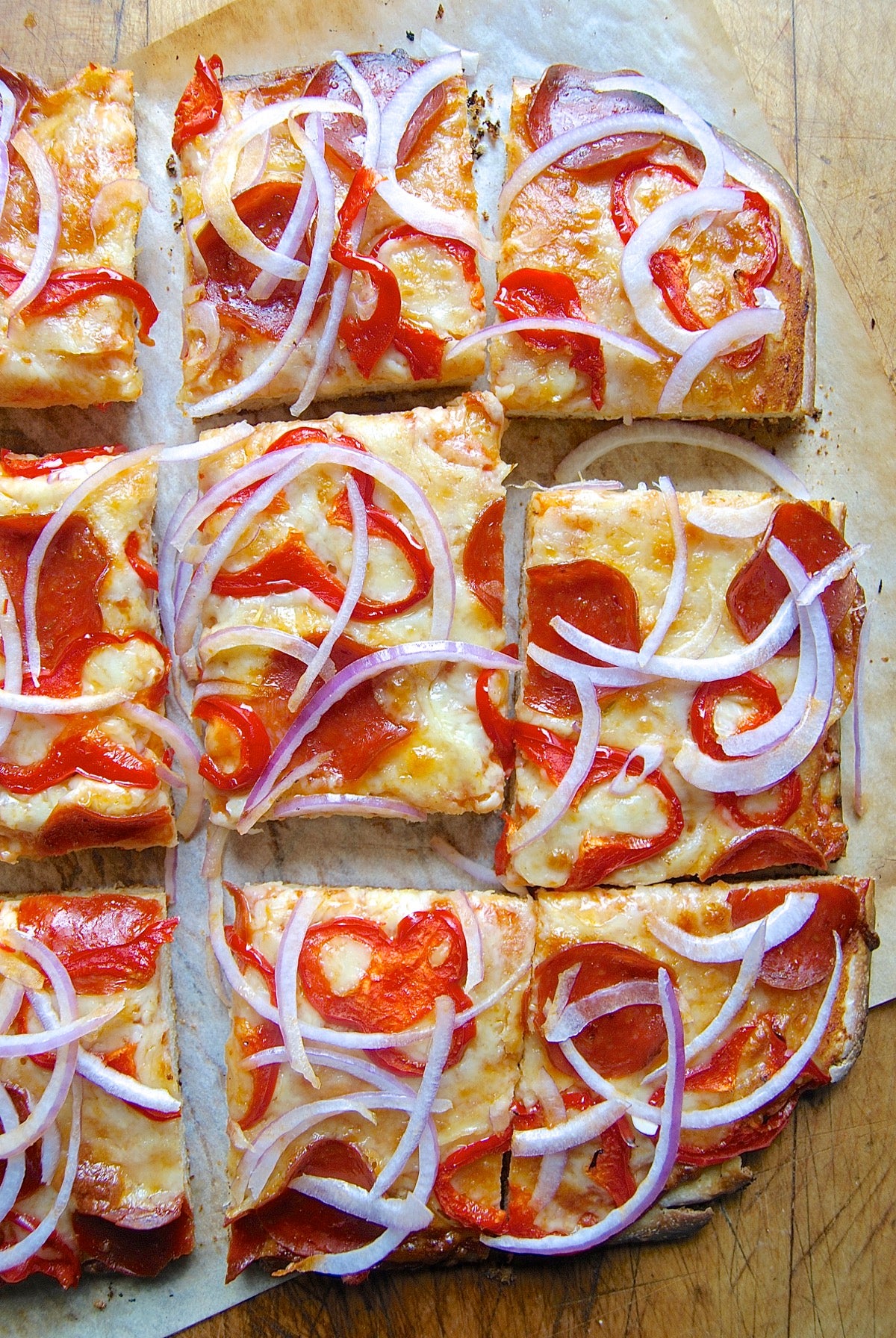 Sourdough Pizza Crust via @kingarthurflour