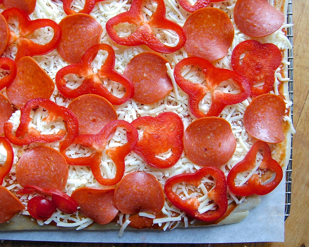 Sourdough Pizza Crust via @kingarthurflour