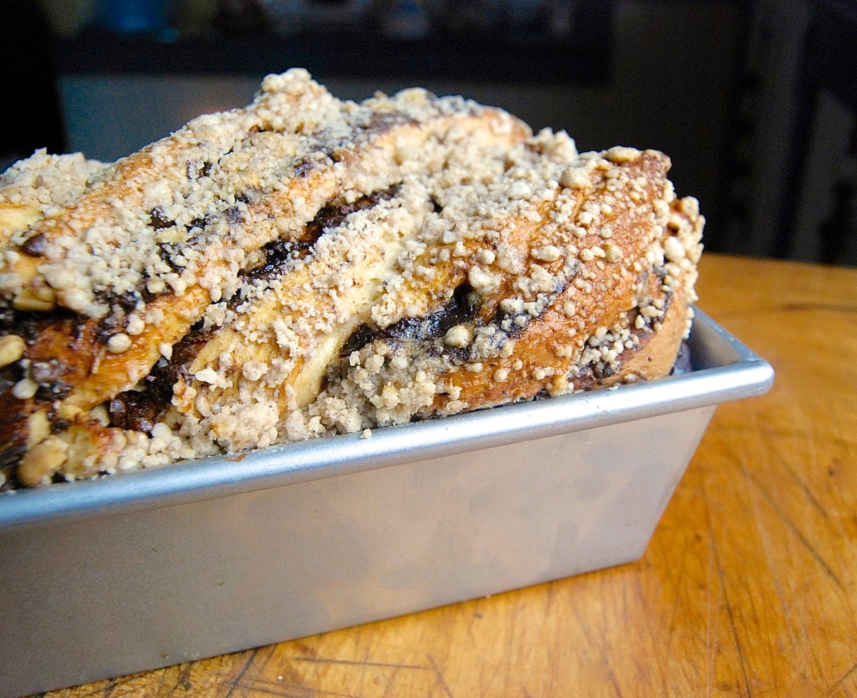 Chocolate Babka Bakealong via @kingarthurflour