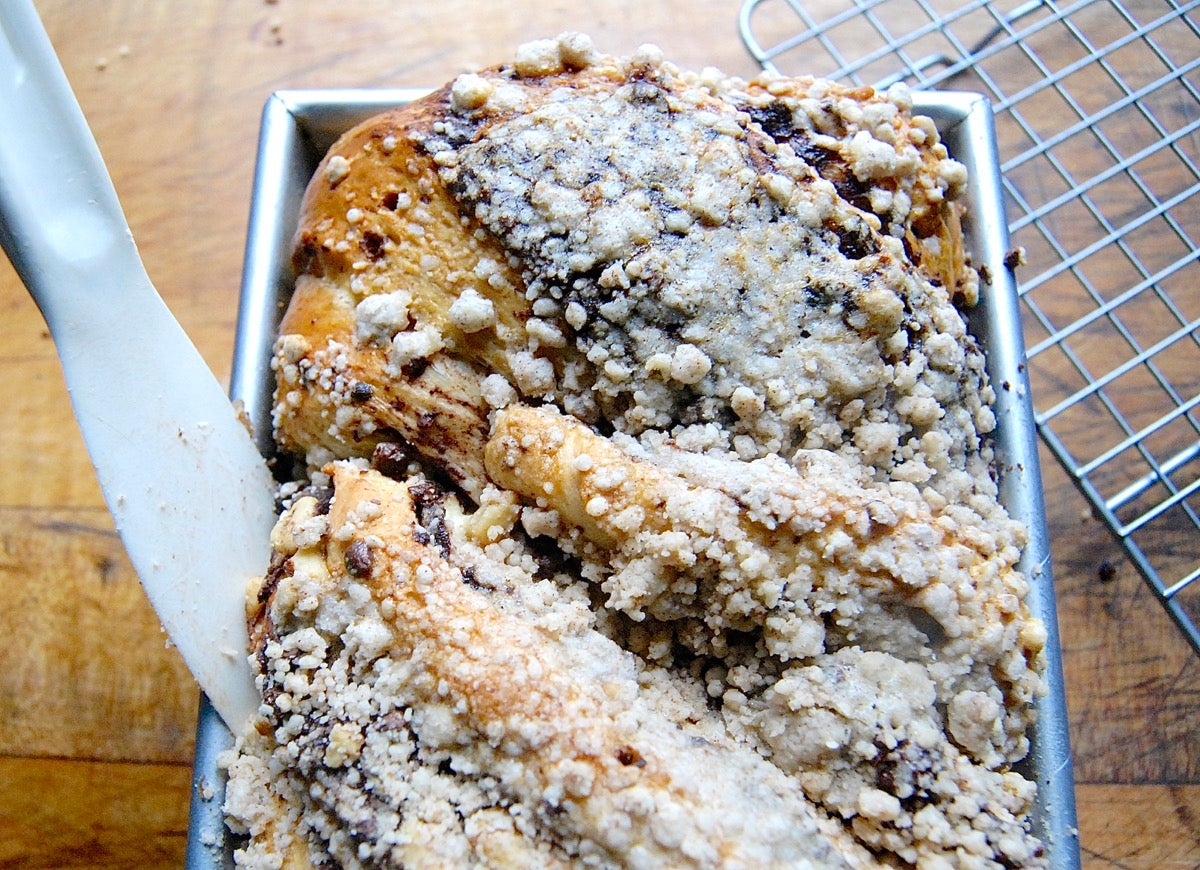 Chocolate Babka Bakealong via @kingarthurflour