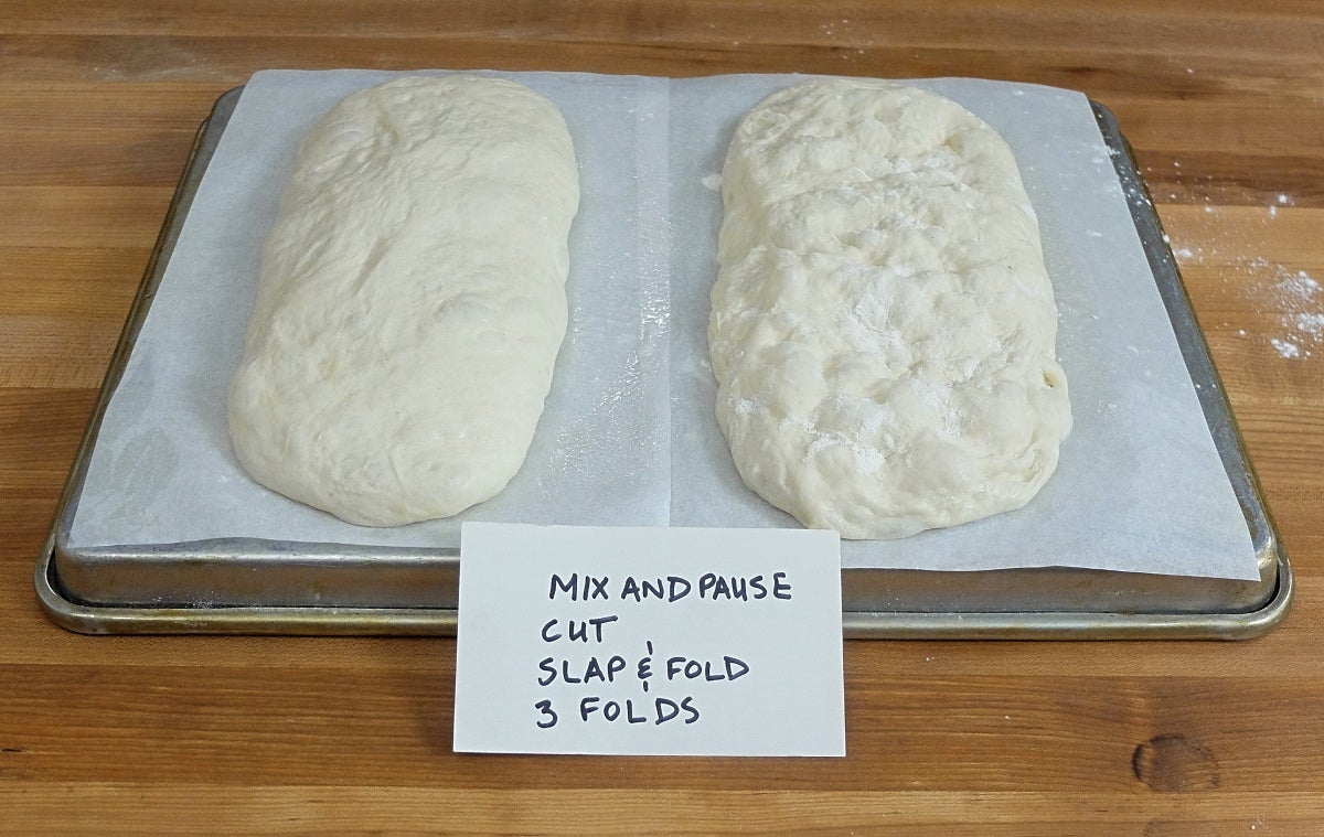 Kneading wet dough by hand via @kingarthurflour