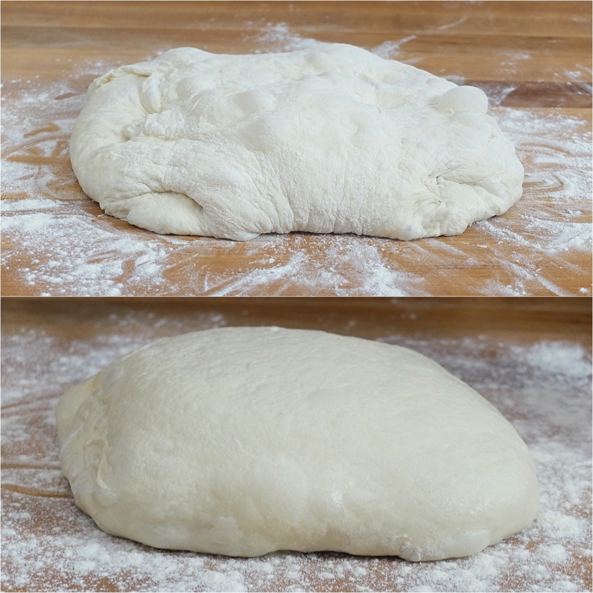 Kneading wet dough by hand via @kingarthurflour