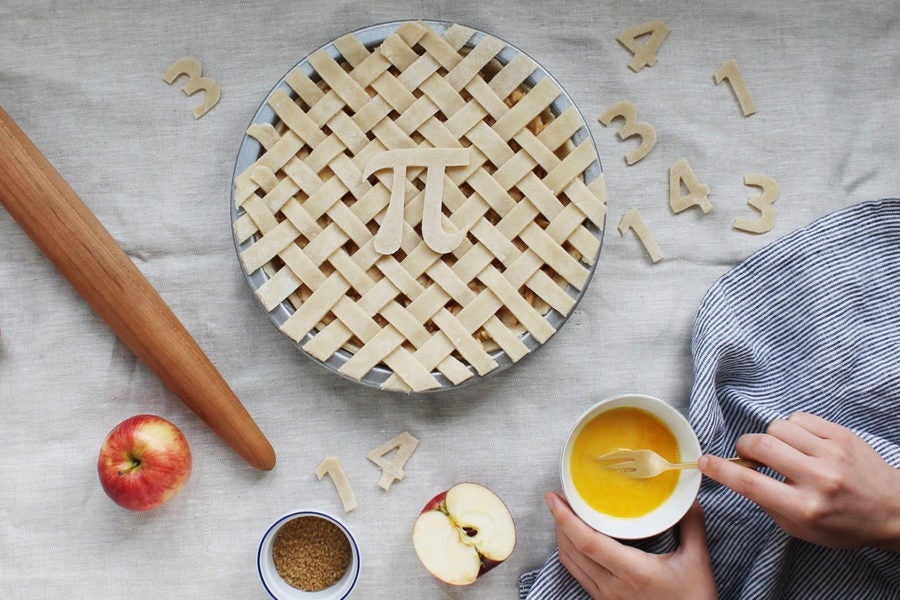 Steps for making Pi day pie via @kingarthurflour