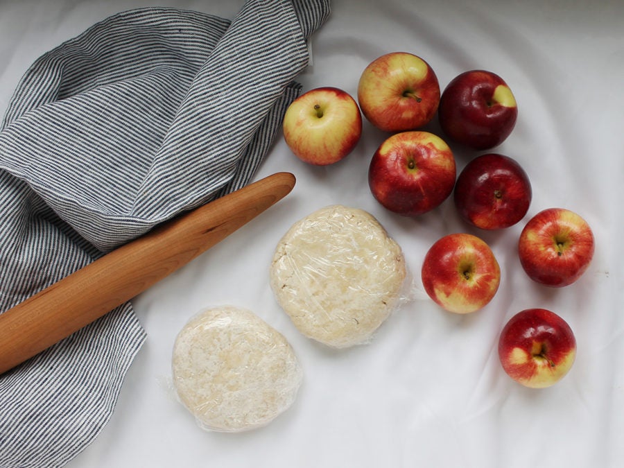 Steps for making Pi day pie via @kingarthurflour