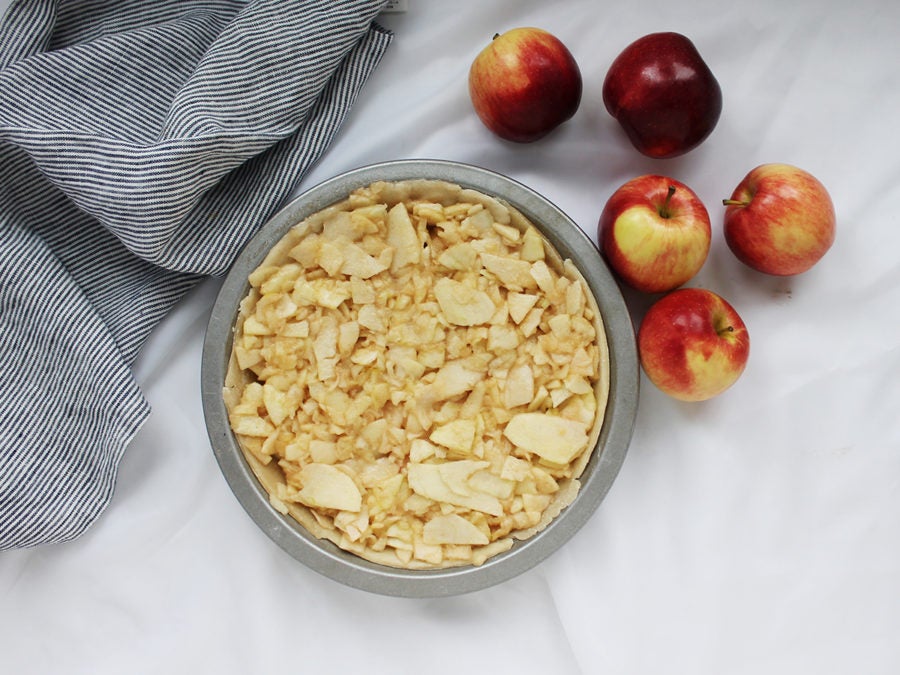 Steps for making Pi day pie via @kingarthurflour