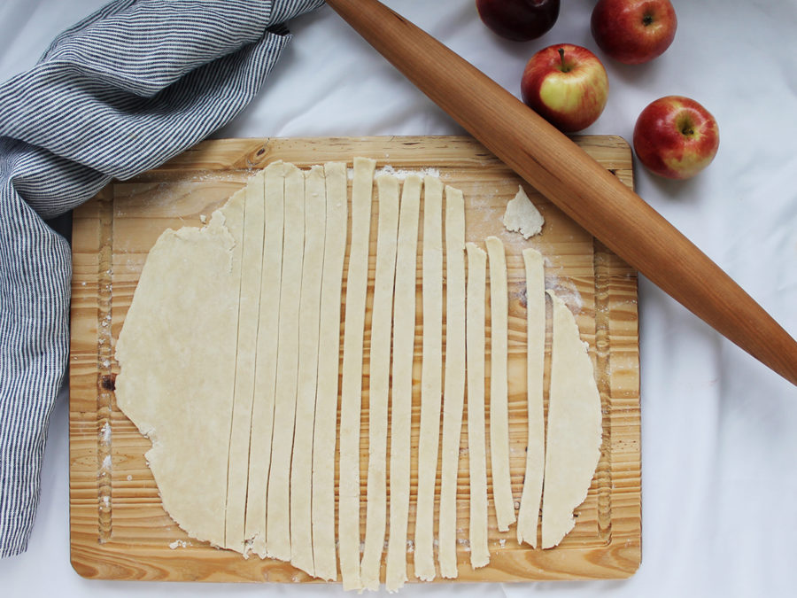 Steps for making Pi day pie via @kingarthurflour