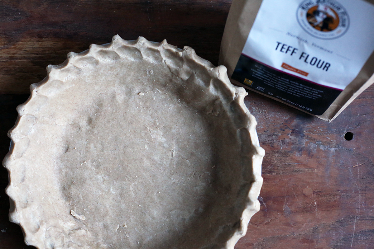 How to make teff flour quiche via @kingarthurflour