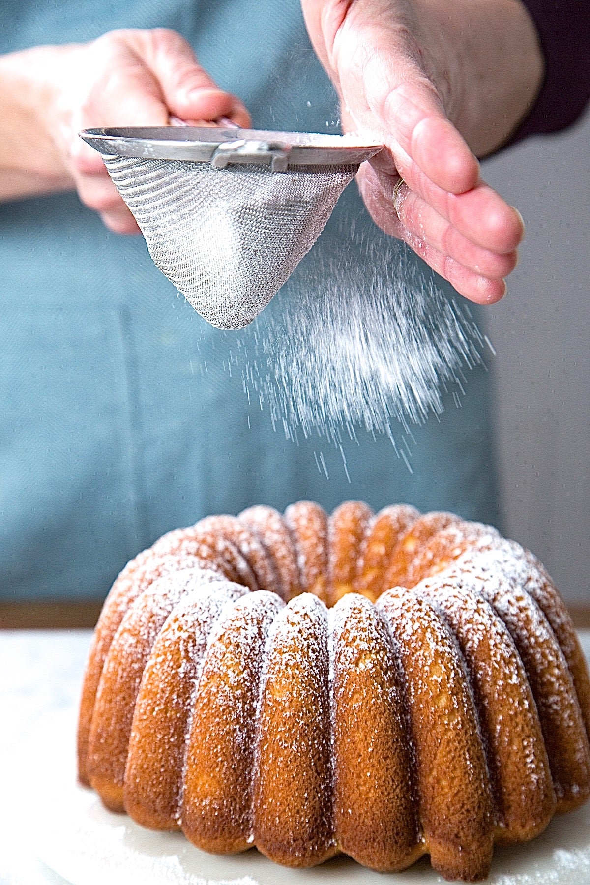 Classic Vanilla Bundt Cake via @kingarthurflour