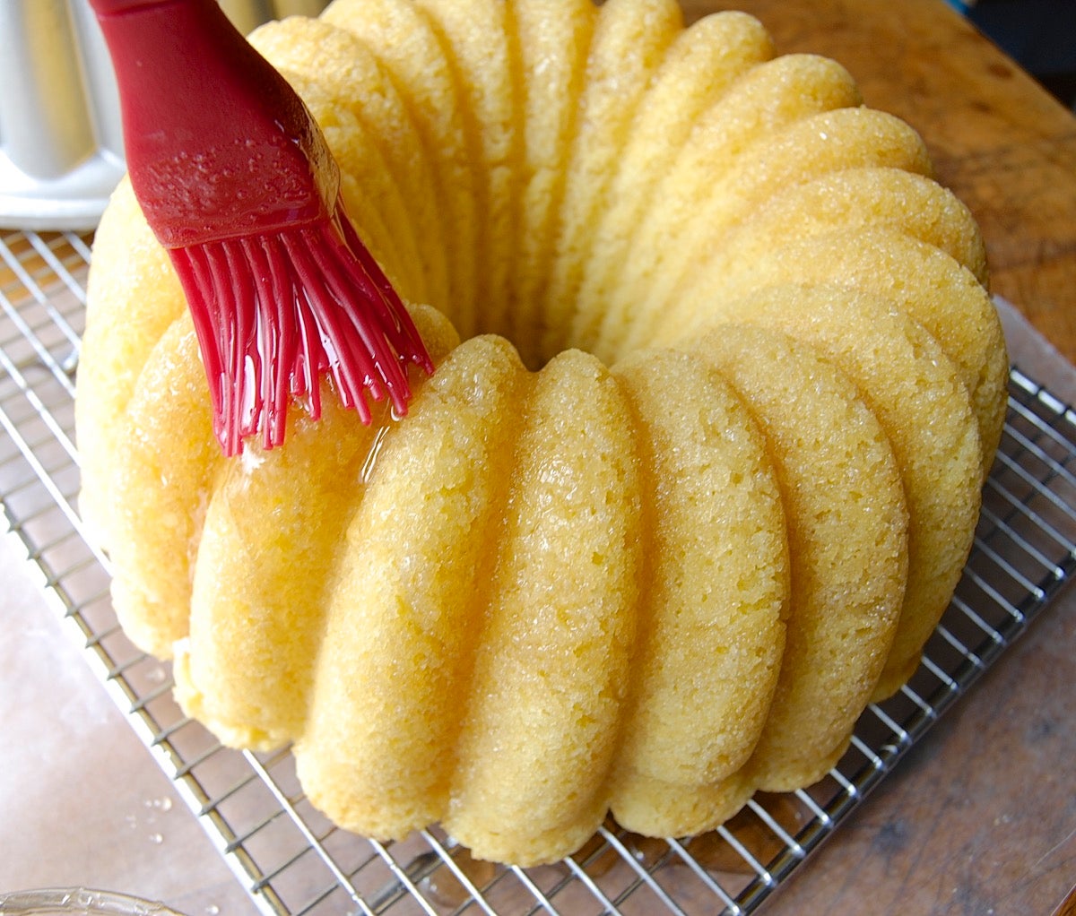 Classic Vanilla Bundt Cake via @kingarthurflour