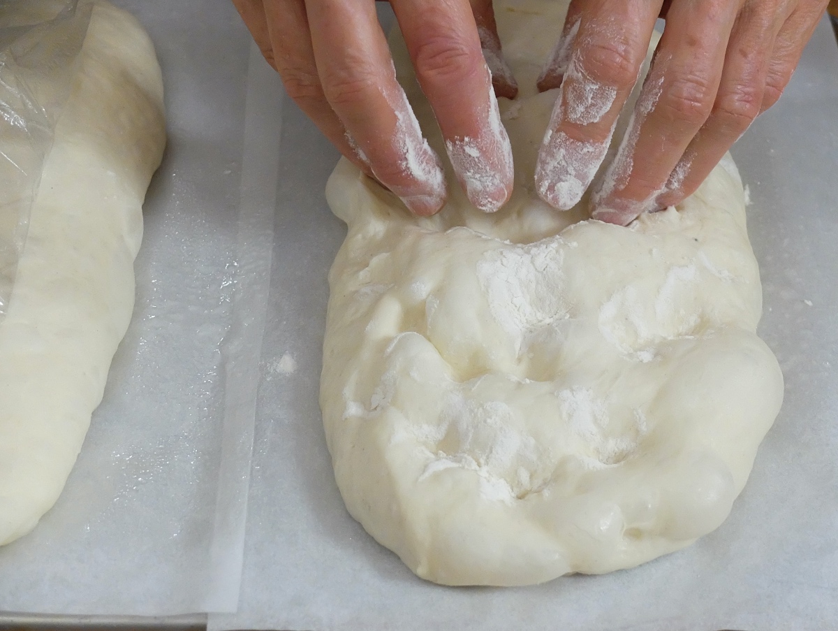 Kneading wet dough by hand via @kingarthurflour
