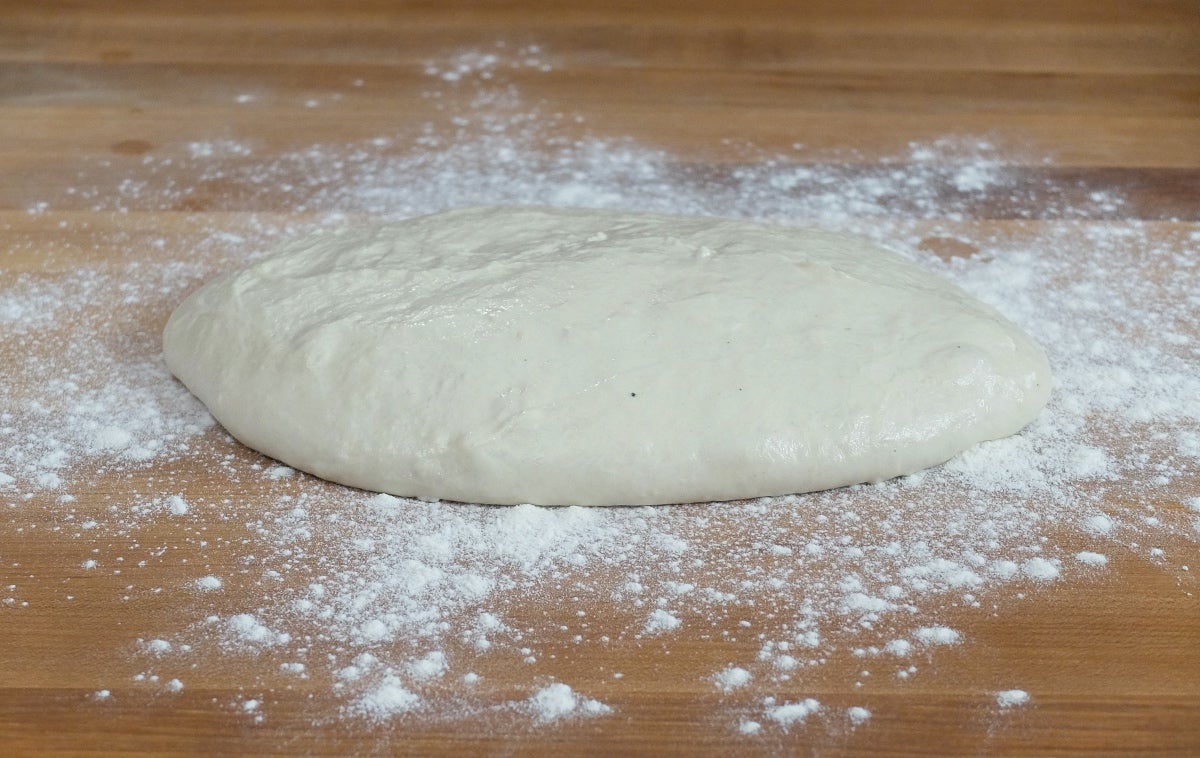 Kneading wet dough by hand via @kingarthurflour