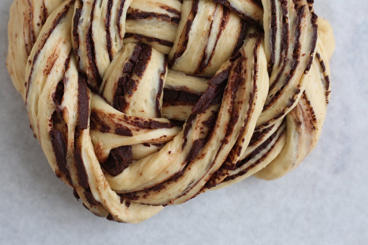 Shaping Babka via @kingarthurflour