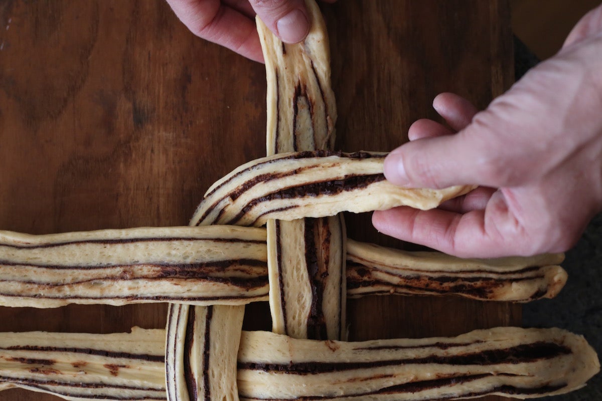 Shaping Babka via @kingarthurflour