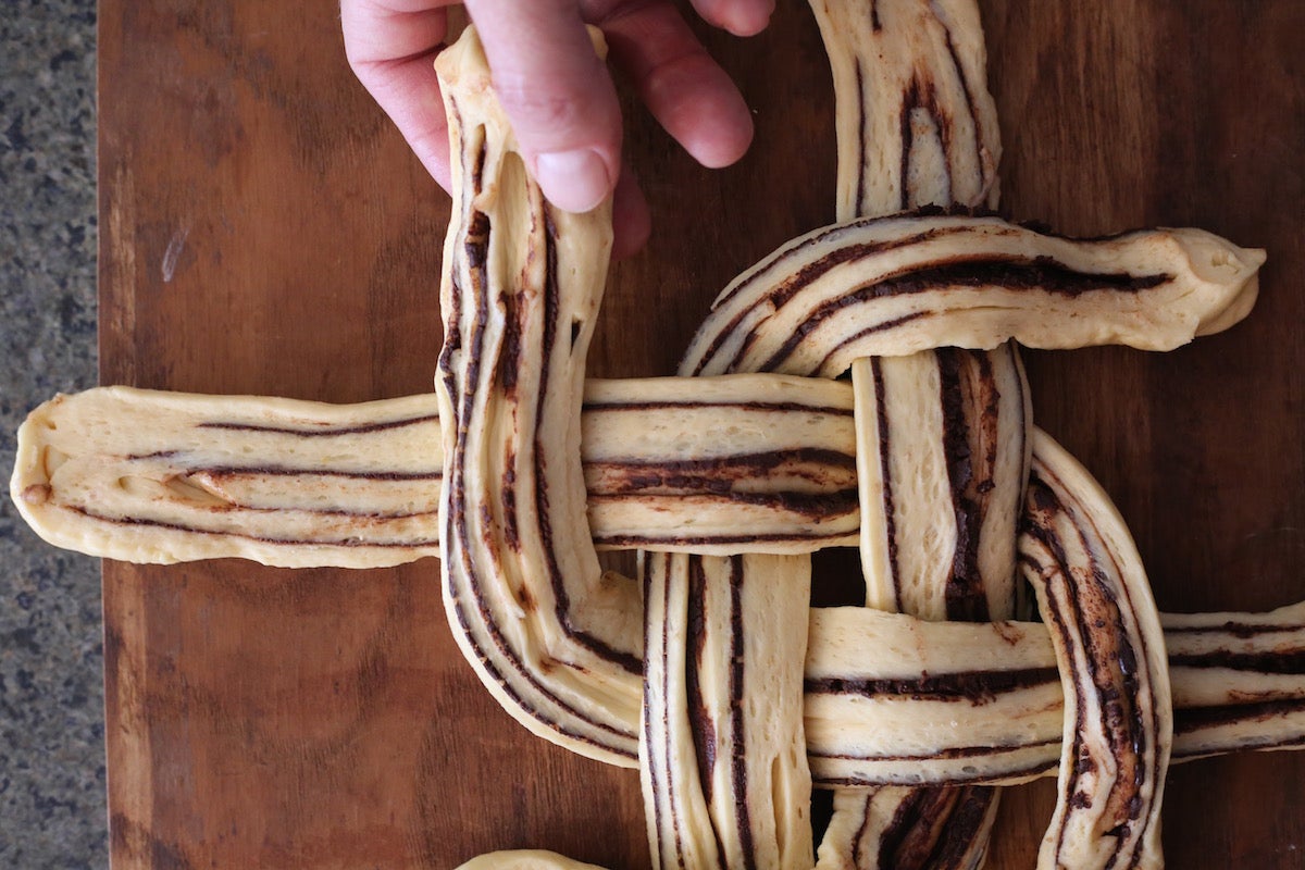 Shaping Babka via @kingarthurflour