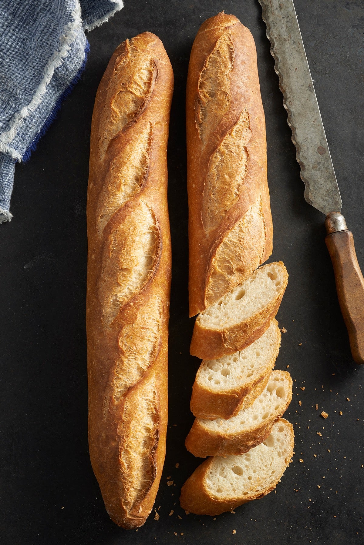 Classic Baguettes Bakealong via @kingarthurflour