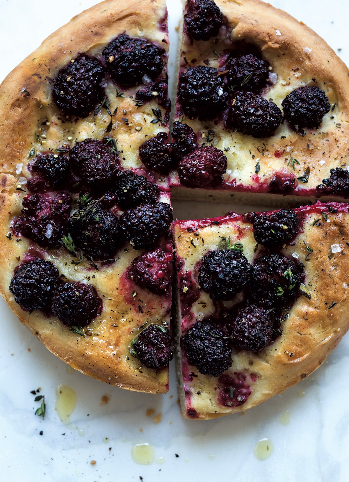 Gluten-free Fruit Focaccia via @kingarthurflour