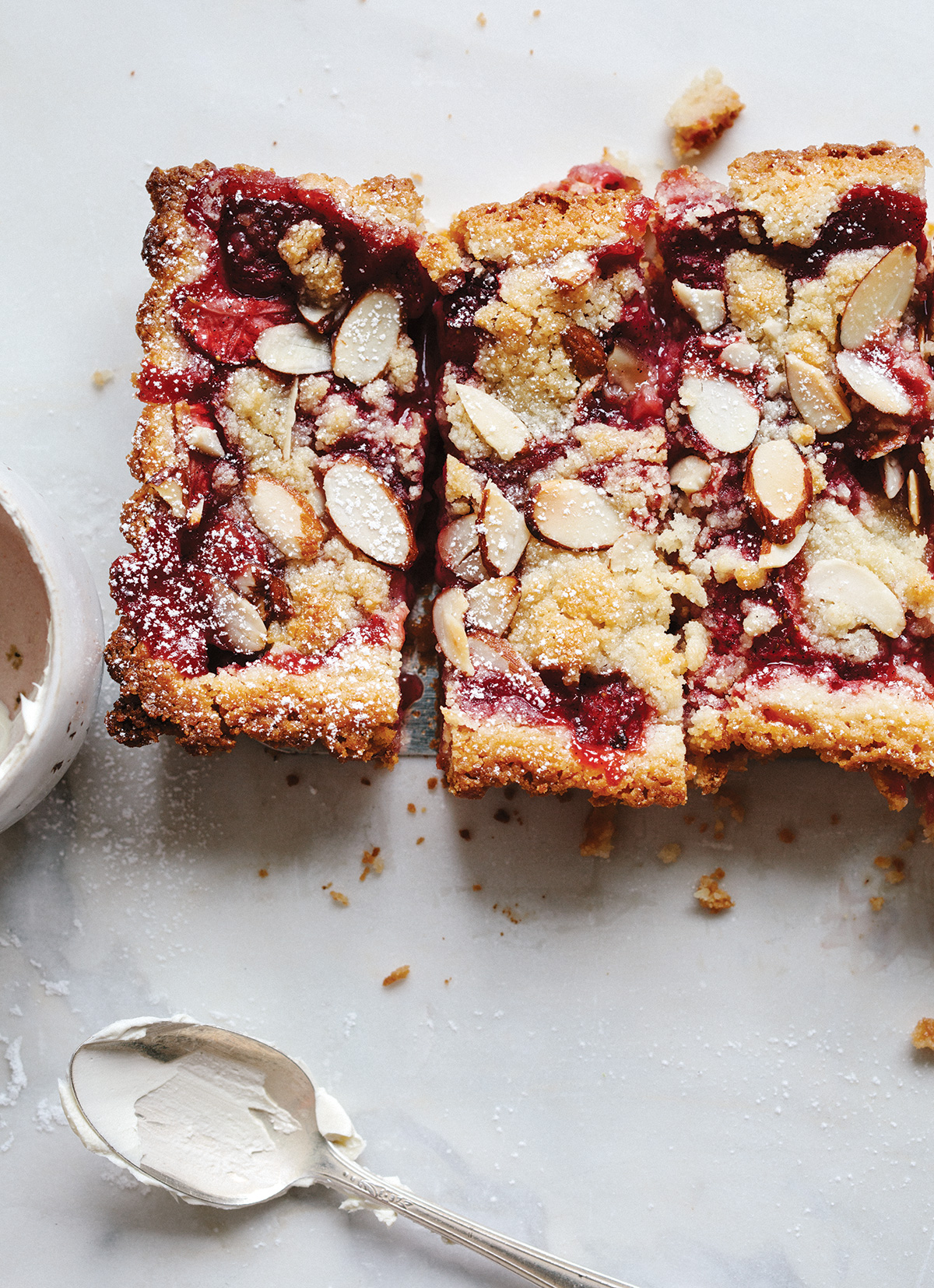 Gluten-free Strawberry Almond tart via @kingarthurflour