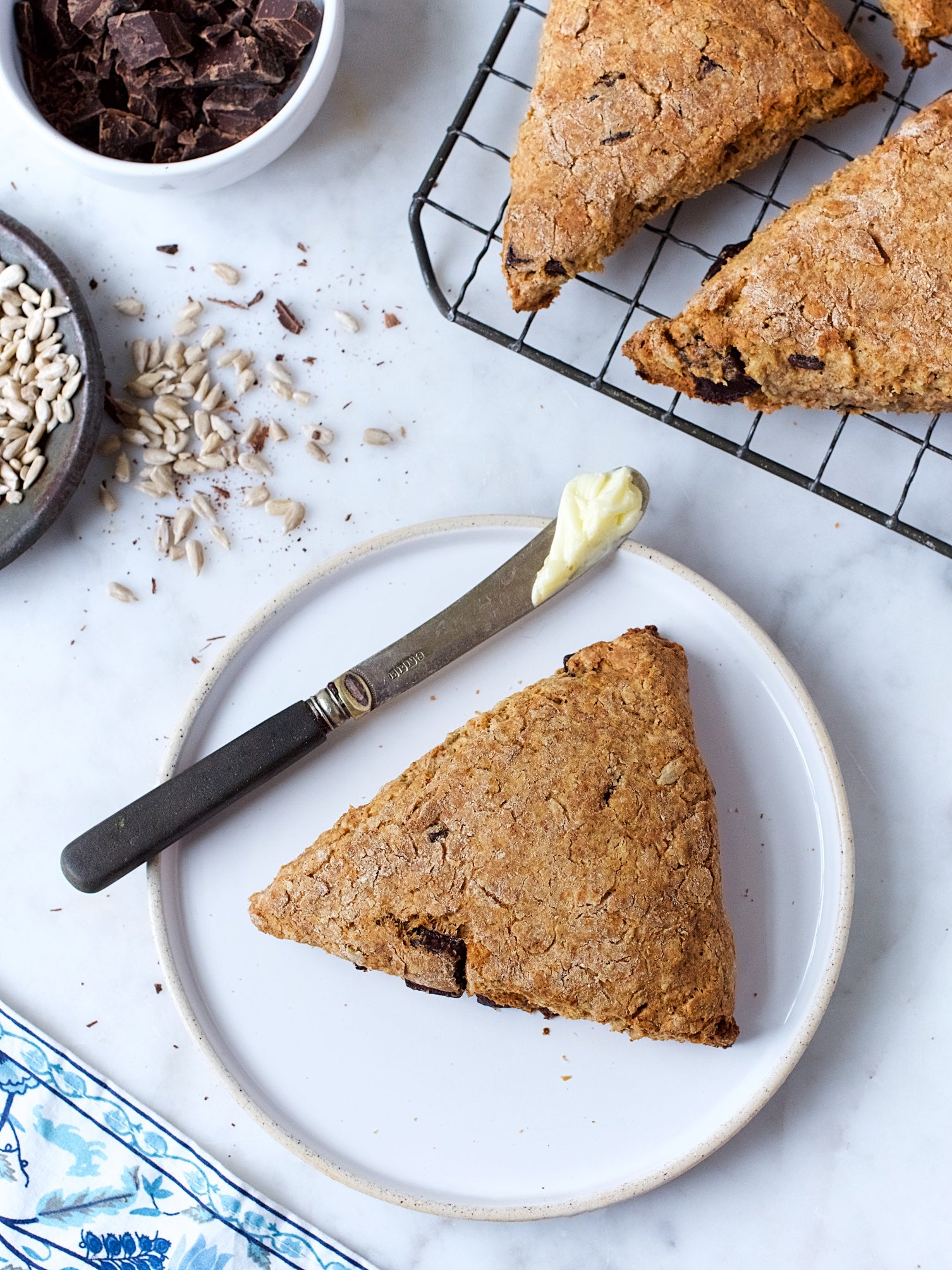 Fresh-milled spelt scones via @kingarthurflour