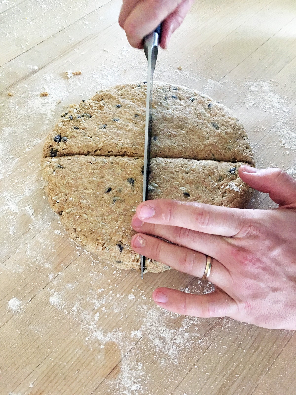 Fresh-milled spelt scones via @kingarthurflour