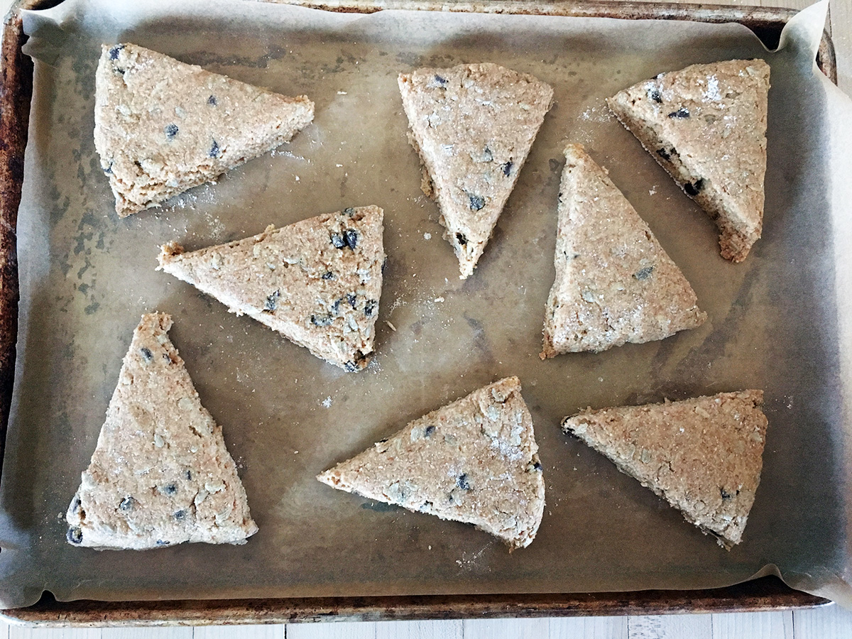 Fresh-milled spelt scones via @kingarthurflour