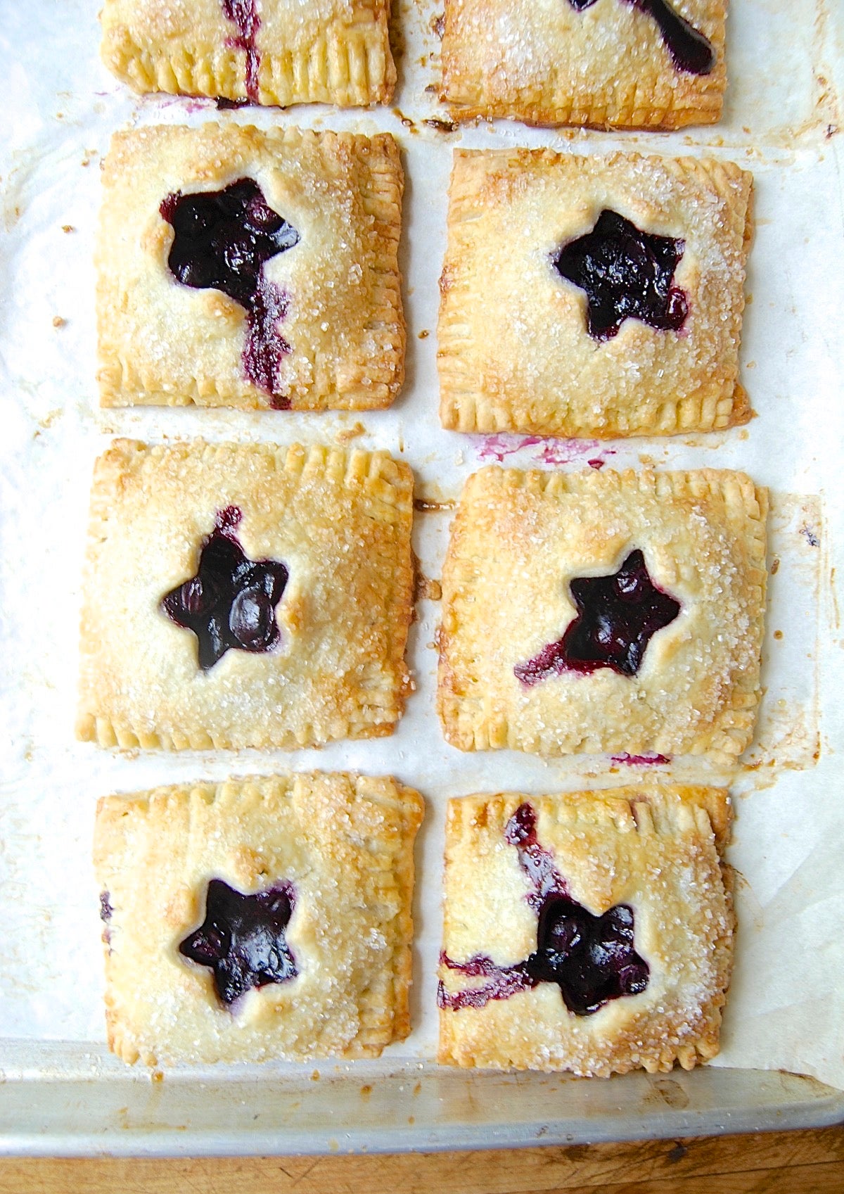 Blueberry Hand Pies Bakealong via @kingarthurflour