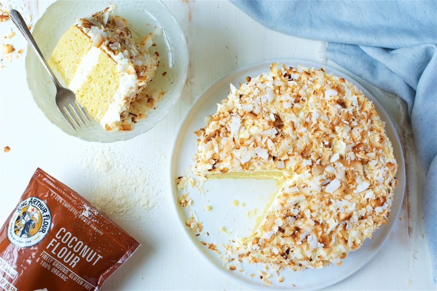coconut-flour-cake via @kingarthurflour.com