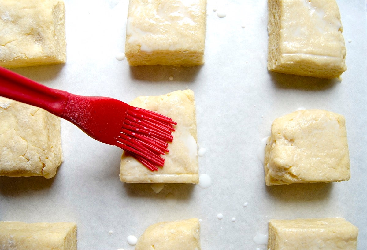 Almond Flour Shortcakes via @kingarthurflour