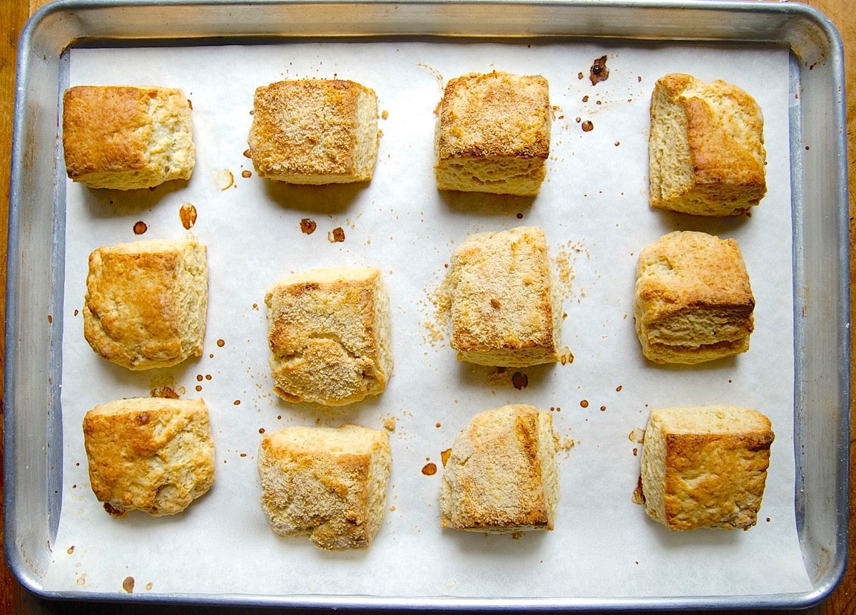 Almond Flour Shortcakes via @kingarthurflour