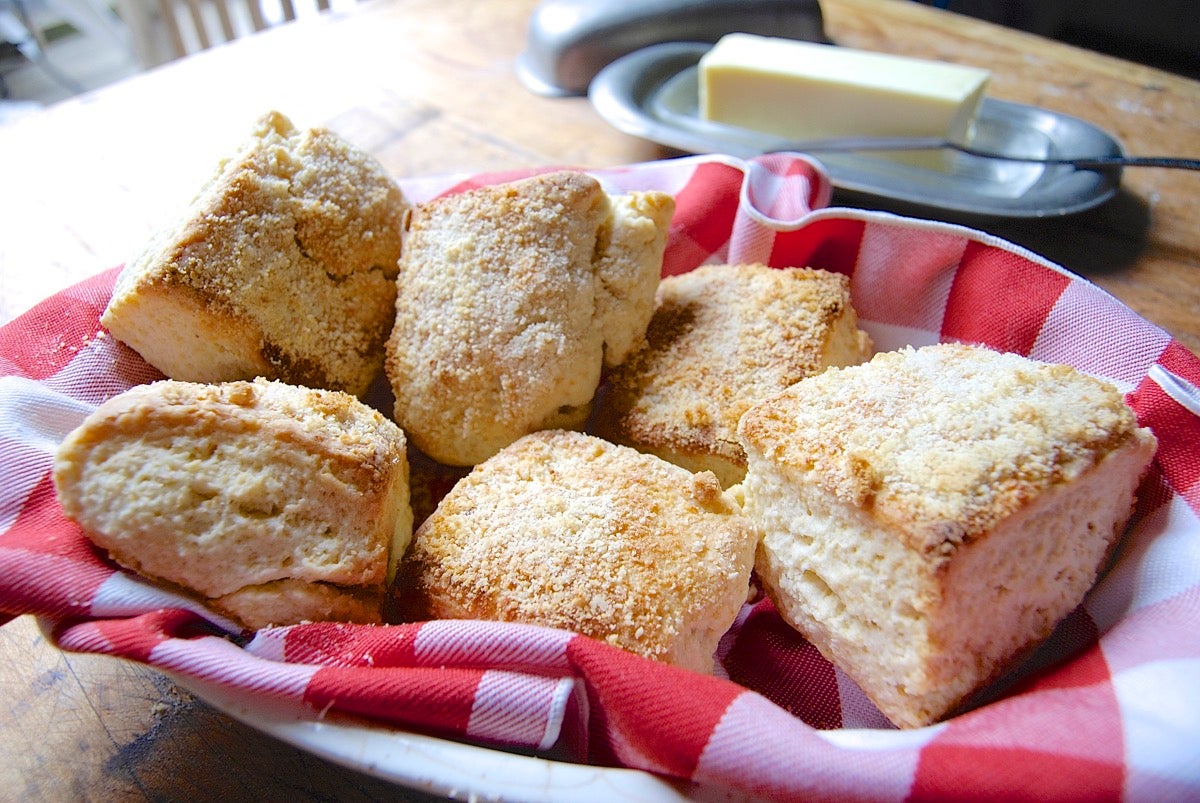 Almond Flour Shortcakes via @kingarthurflour