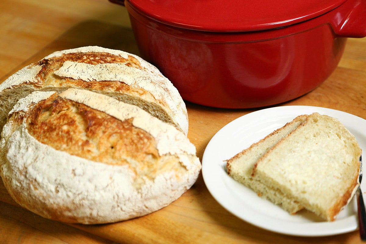 Baking in a cold Dutch oven via @kingarthurflour