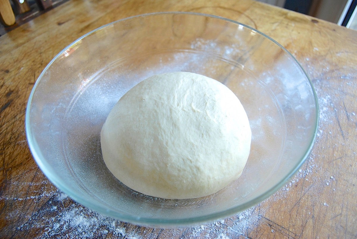 Golden Focaccia Bakealong via @kingarthurflour